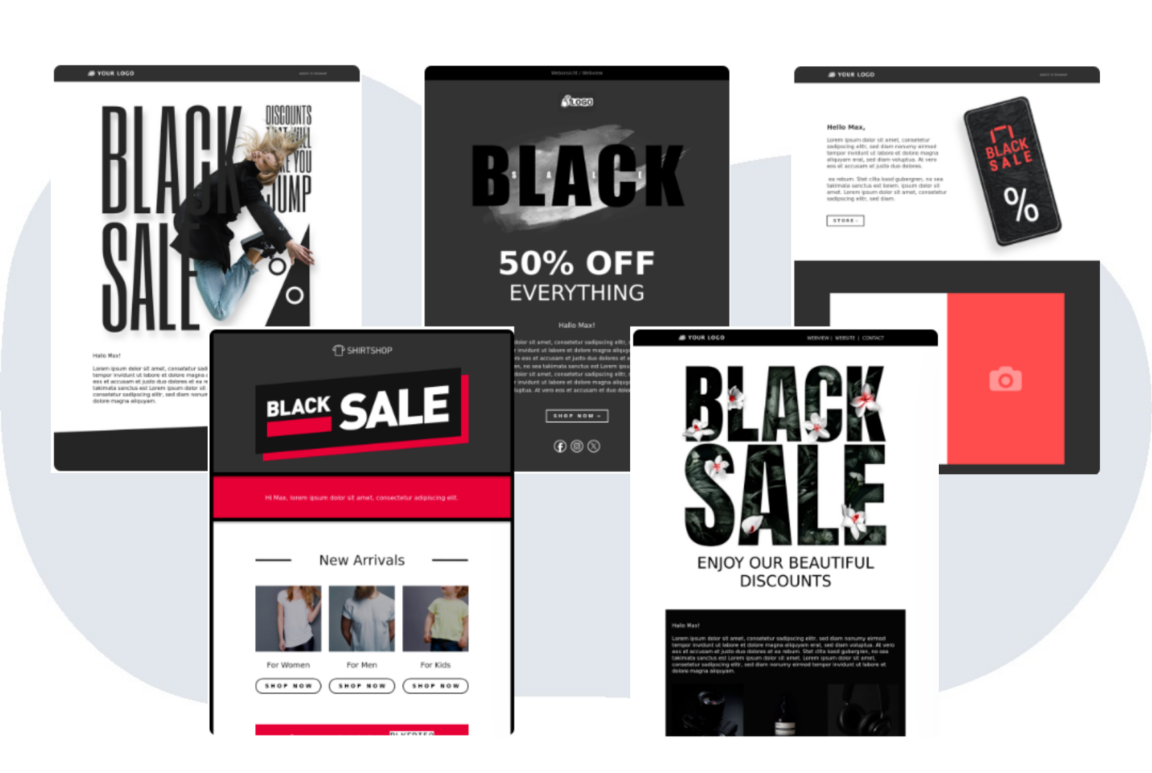 Newsletter-Vorlagen zum Black Friday