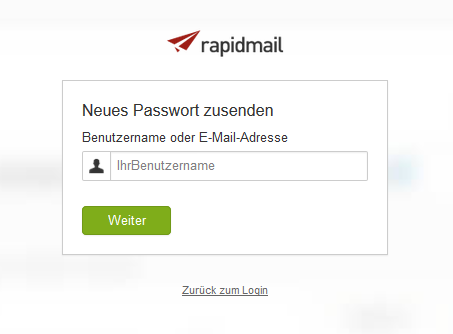 Rapidmail login