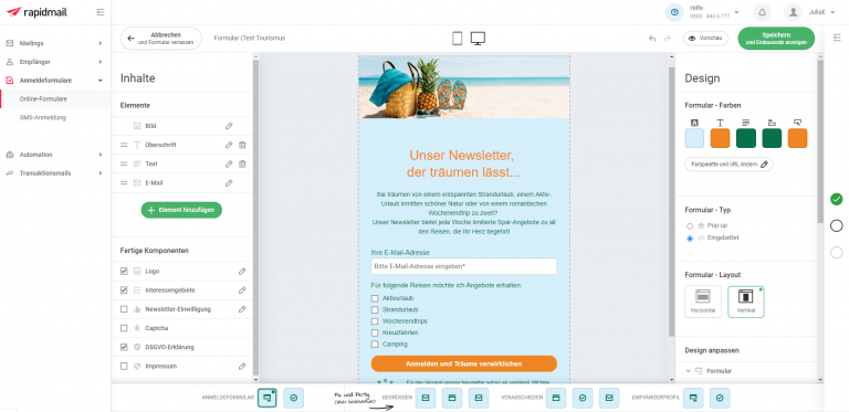 Video-Tutorial: Newsletter-Anmeldeformulare Mit Dem Rapidmail Formular ...