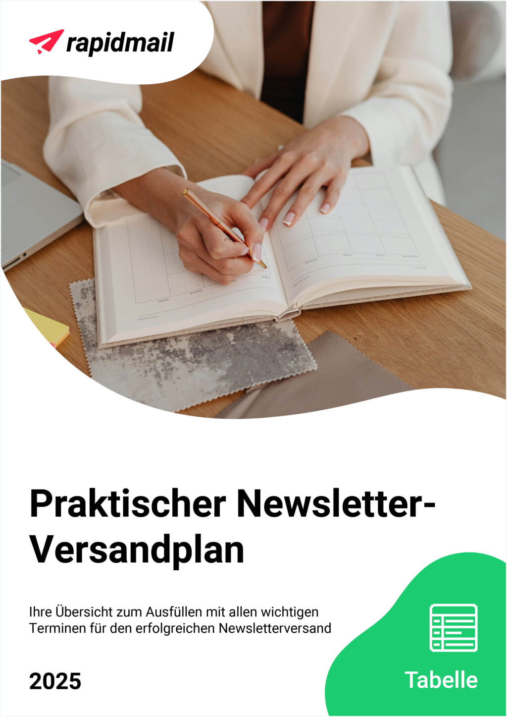 Cover Newsletter-Versandplan 2025 