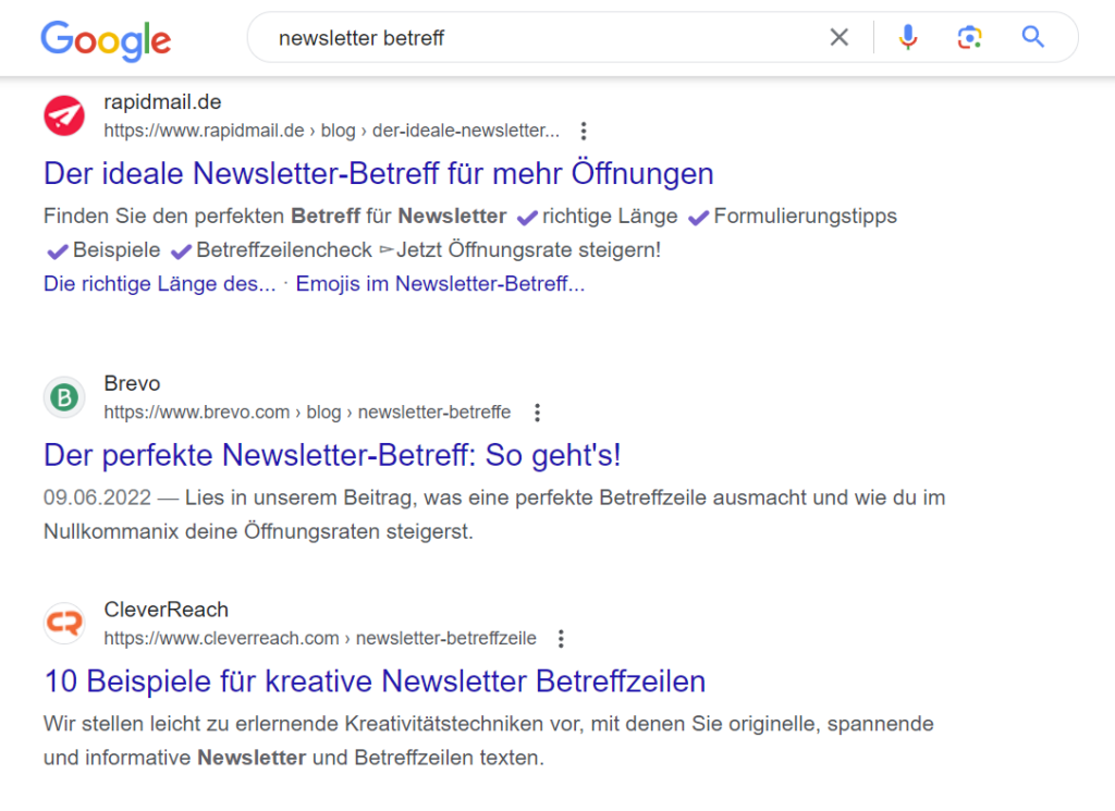 Beispiel für Content-Marketing